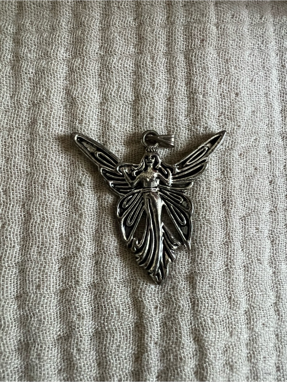 Silver plated Fairy Pendant